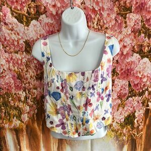 NEW Floral Sleeveless Top